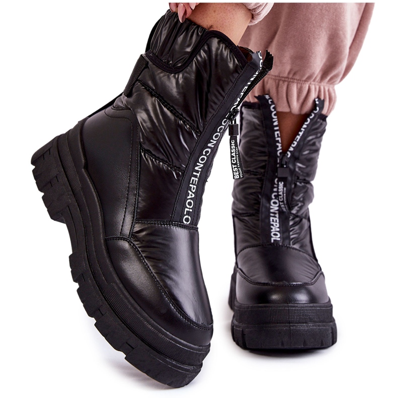 Vinceza Botas De Nieve Mujer Cómodas Negras Elodia negro