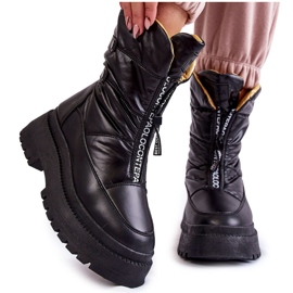 Vinceza Botas De Nieve Altas De Mujer Con Cremallera Negro Moira