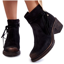 Botines Mujer Ante Maciejka 05720-01 Negro