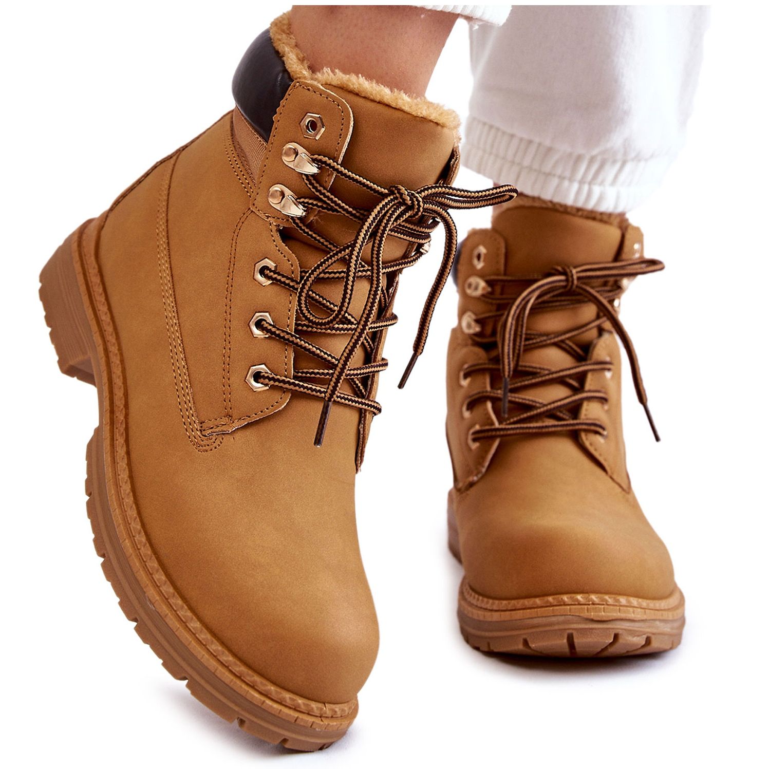 Botas aislantes Camel para mujer Zapatos de moda