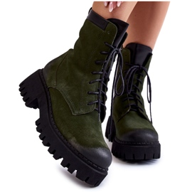 PL5 Botas Cálidas Clásicas Ante Verde Caima