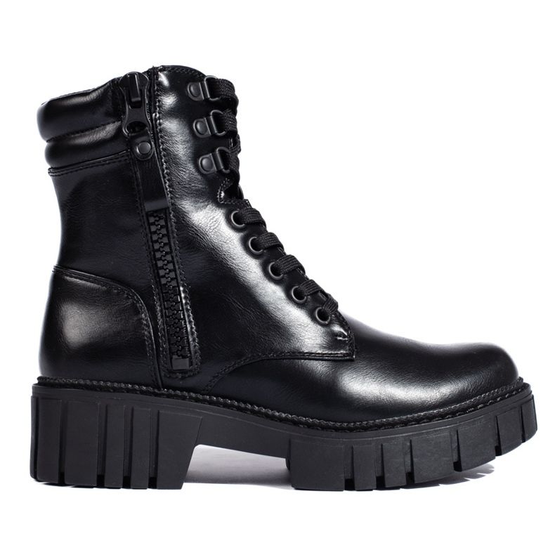 Pantalón negro plataforma mujer