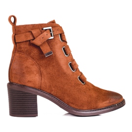 Botines marrones de mujer marrón