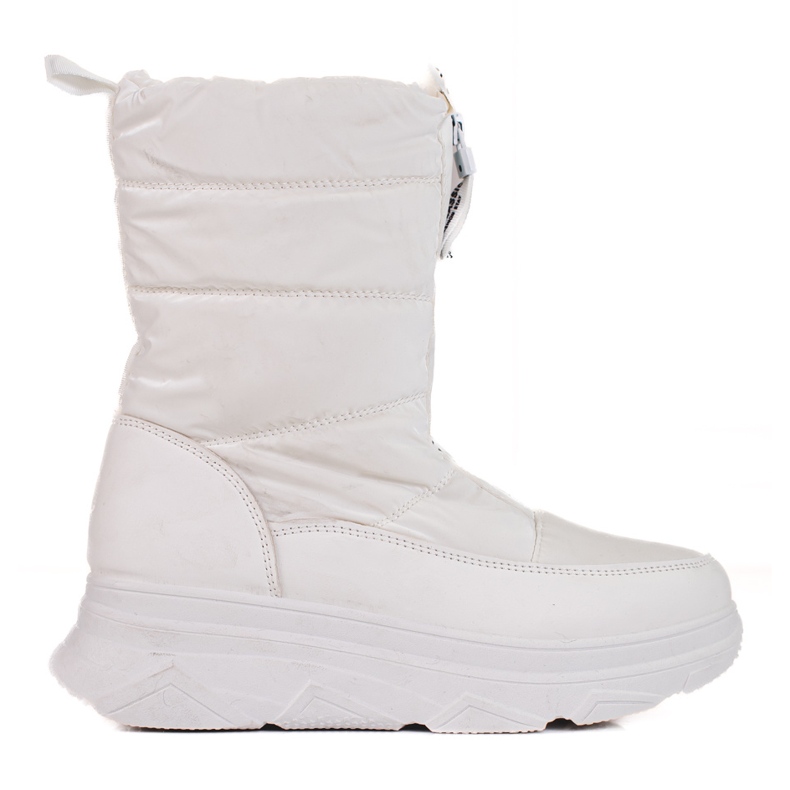 BM Botas de nieve con aislamiento de Wolf blanco