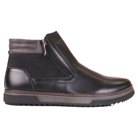 Botas altas de hombre con cremallera Shelovet negro