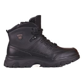 Botas de invierno de hombre Shelovet negras negro Botas de invierno de hombre Shelovet negras negro