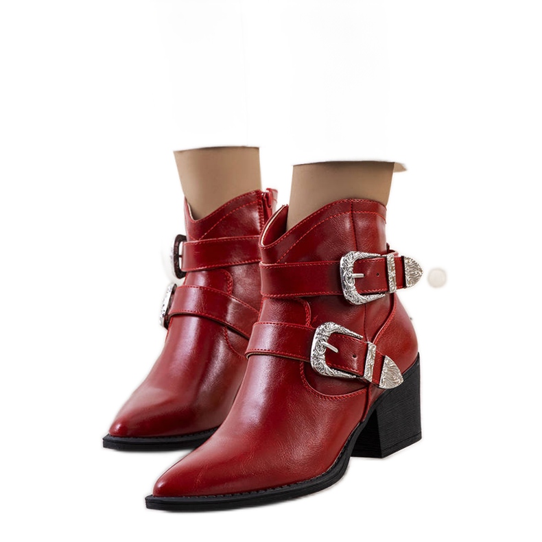 PA1 Bota cowboy Sulla roja rojo