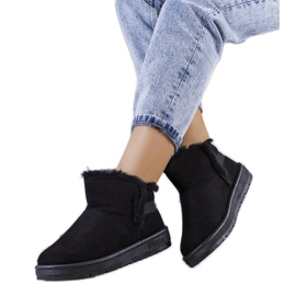 Big Star Botas de nieve negras con pelo KK274622 negro