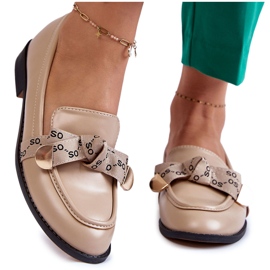 WS1 Mocasines Mujer Piel Lazo Dayes Beige