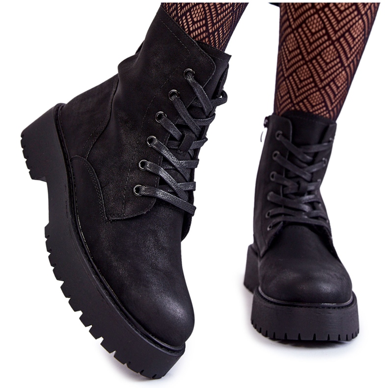 Sergio Leone Botas Plataforma Mujer Negras Randi negro