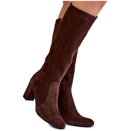 Botas Mujer Ante Laura Messi 1415 Marrón