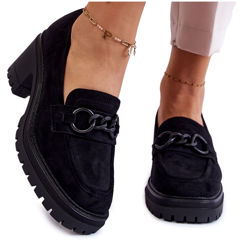 Vinceza Zapatos De Tacón Mujer Ante Negro Sanya