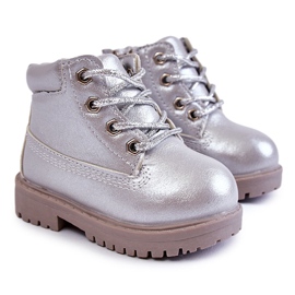 Botas Infantiles Trapper con Cremallera Plata Dexter