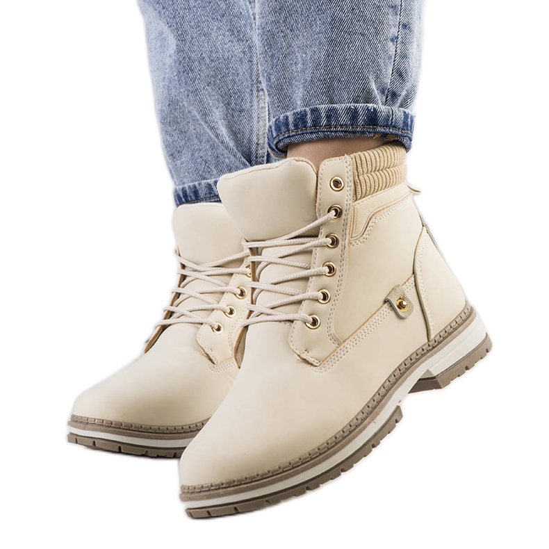 Botas de montaña de mujer Enines beige Botas de montaña de mujer Enines beige