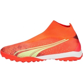 Zapatillas de fútbol Puma Ultra Match+ Ll Tt 107034 03 naranja naranjas y rojos