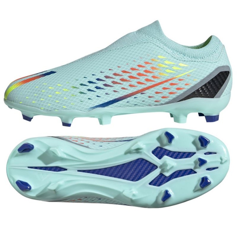 Botas de fútbol Adidas X Speedportal.3 Ll Fg Jr GW8472 azul azul