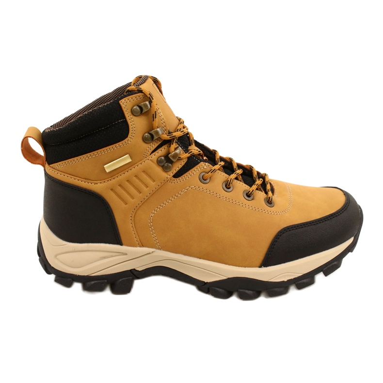 Evento Botas de trekking aislantes para hombres camello 20mn20-3317 negro