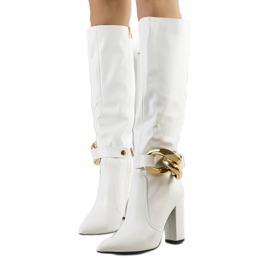 Botas blancas Elena blanco