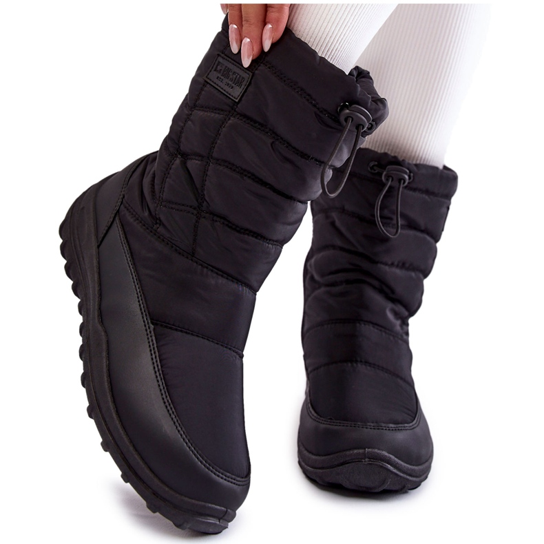 Botas de nieve altas y cálidas para mujer Big Star KK274599 Black negro