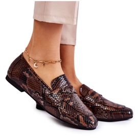 Mocasín Piel Serpiente La.Fi 210023BR-XS Marrón beige Mocasín Piel Serpiente La.Fi 210023BR-XS Marrón beige