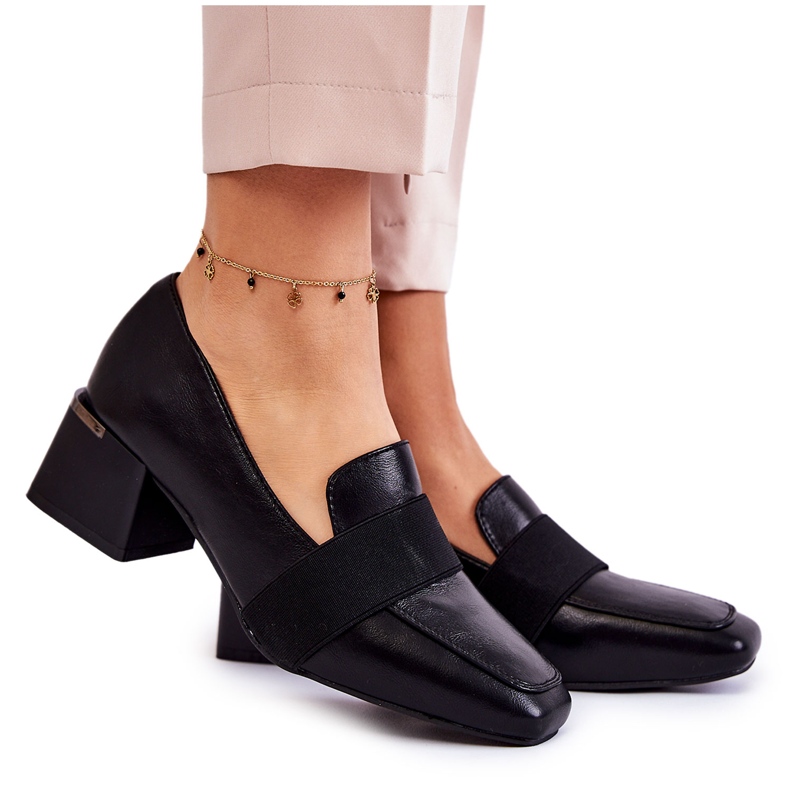 Zapatos De Salón De Moda En Piel La.Fi 230033B-PU Negro