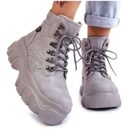 Botas Mujer Memory Foam Big Star Gris KK274367