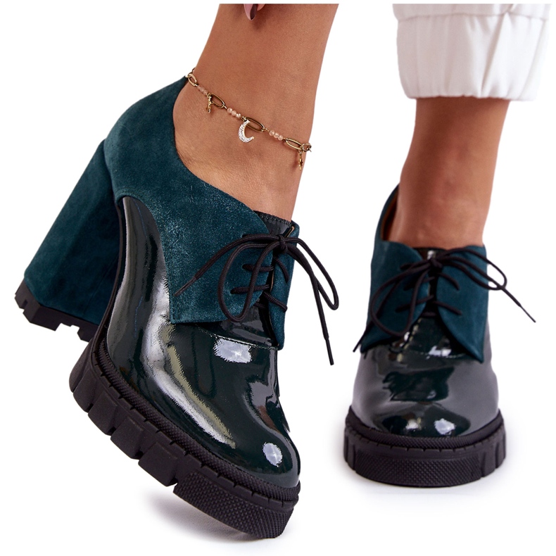 PA2 Botas lacadas de gamuza de moda en la plataforma Green Carisa verde PA2 Botas lacadas de gamuza de moda en la plataforma Green Carisa verde