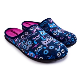 Pantuflas Caseras En Gatos Inblu GF-12-004 Azul Marino