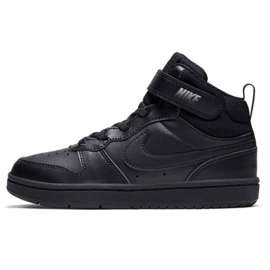 Nike Court Borough Mid 2 Jr CD7783 001 negro