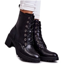 Vinceza Botas De Mujer Negras Cálidas Tacón Alto Grethe negro