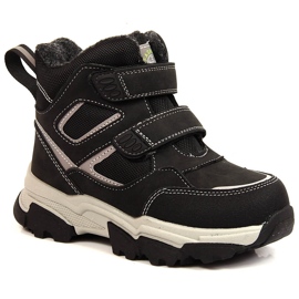 News Botas de invierno para niño, con aislamiento de lana de oveja, negras negro