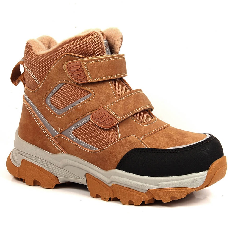 News Zapatos de invierno para niños con aislamiento de lana de oveja camel marrón negro multicolor