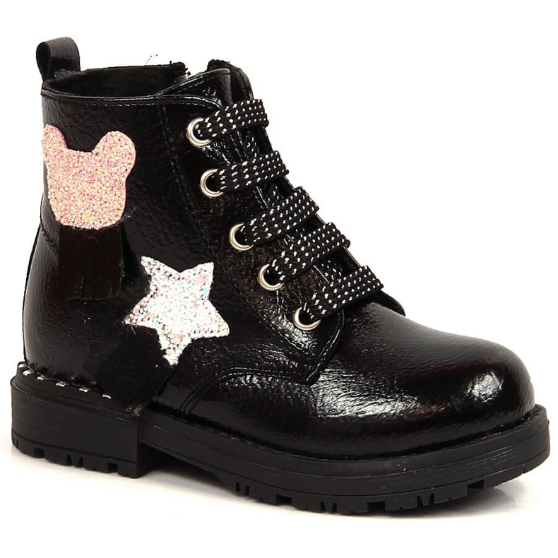 Botas aislantes negro brillo para niña Potocki Botas aislantes negro brillo para niña Potocki
