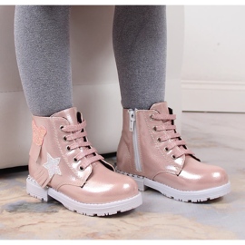 Botas aislantes rosa brillo para niña Potocki