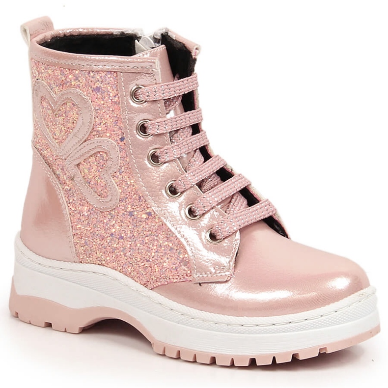 Botas de niña barnizadas con aislamiento rosa Potocki rosado Botas de niña barnizadas con aislamiento rosa Potocki rosado