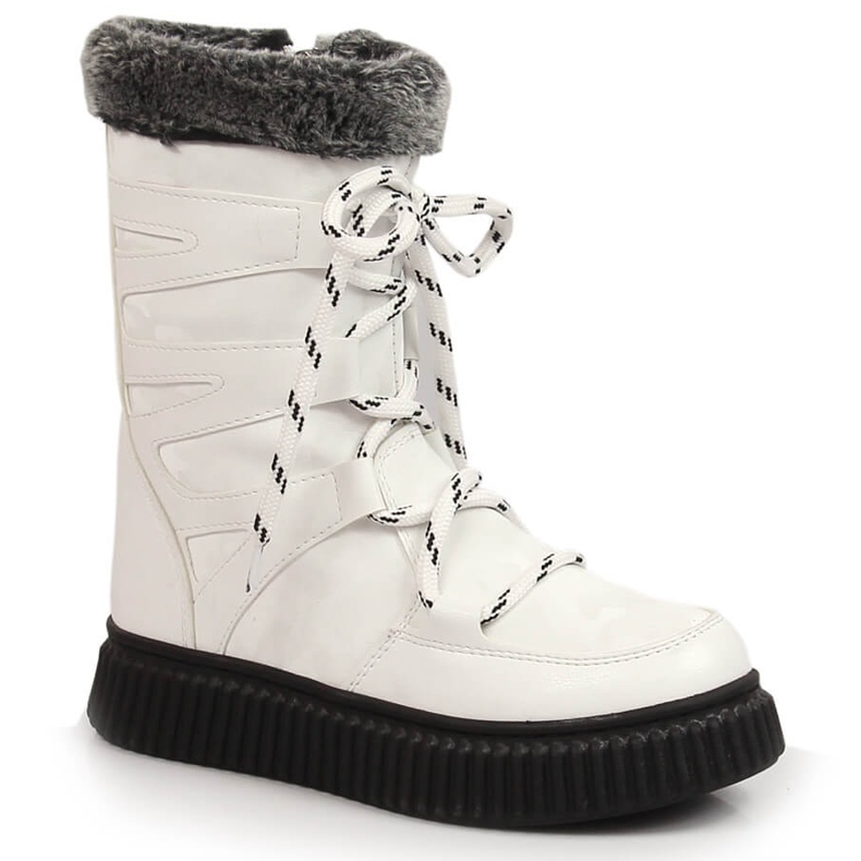 Zapatos de niña con pelo blanco Potocki
