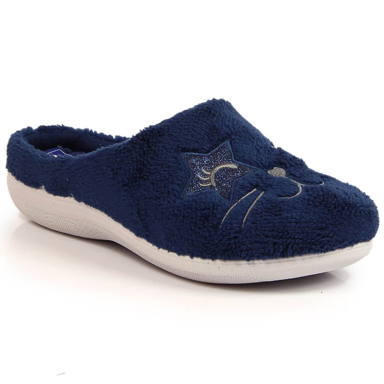 Cómodas zapatillas de estar por casa Inblu azul marino para mujer