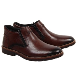 Botas con aislamiento de cuero Rieker M RKR412 marrón