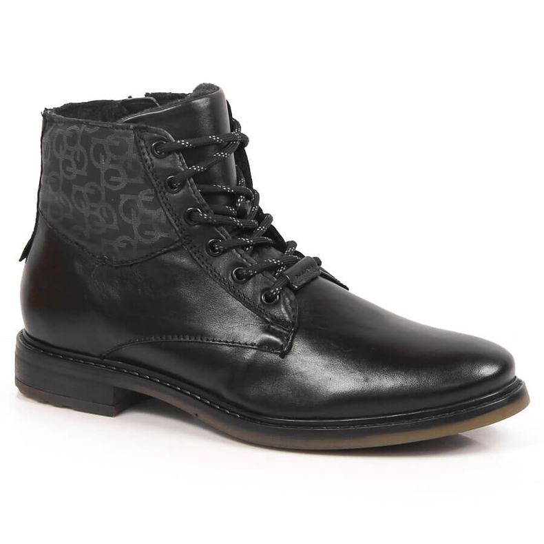 Botas de hombre en piel negras Bugatti KK153008 negro
