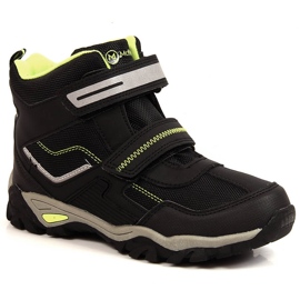 Zapatos McKeylor negros con velcros para niño verde