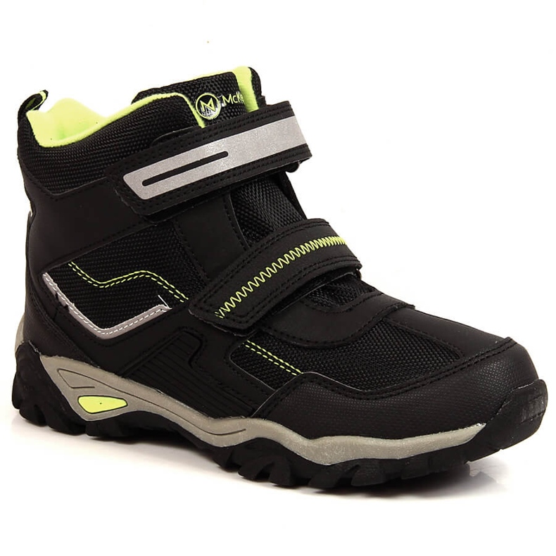 Zapatos McKeylor negros con velcros para niño verde