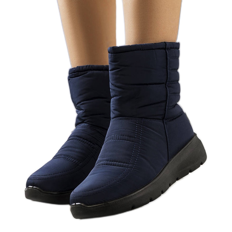 PA1 Botas de nieve Alani acolchadas azul marino