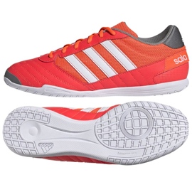 Botas de fútbol Adidas Super Sala En M GV7593 rojo naranjas y tintos
