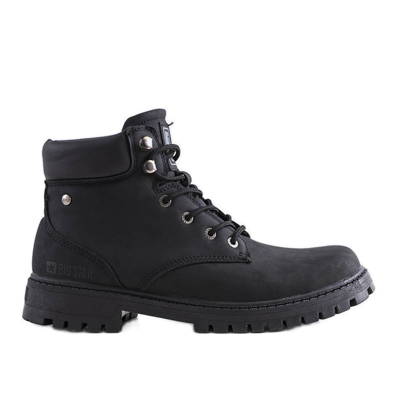 Botas de montaña para hombre Big Star KK174209 negras negro
