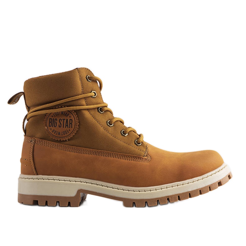 Botas de montaña de hombre camel Big Star KK174203 marrón