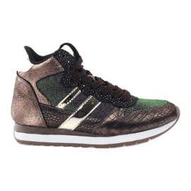 McArthur Zapatos deportivos de cobre metálico para mujeres marrón