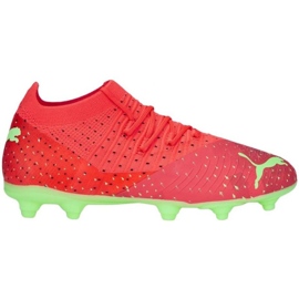 Puma Future 3.4 FG / AG Jr 107010 03 botas de fútbol naranja naranjas y rojos