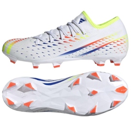 Botas de fútbol Adidas Predator Edge.3 L Fg M GW0995 blanco blanco