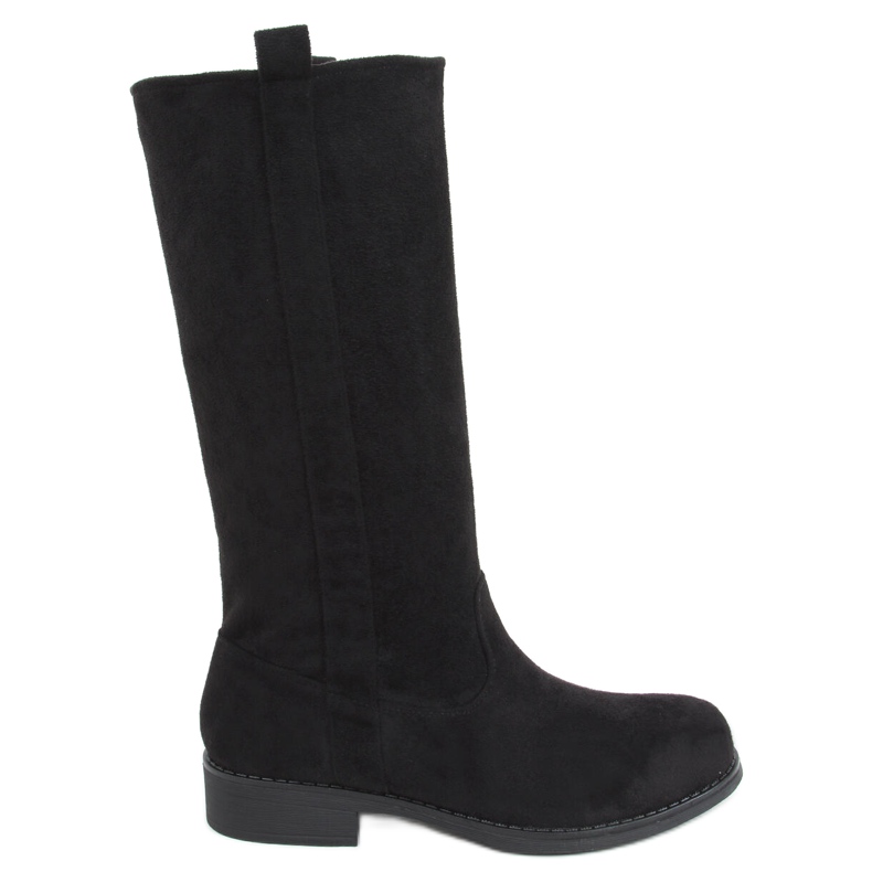 BM Botas con parte superior recta Unnu Black negro