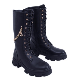 BM Botas de montar mujer con cadena Totah Negro